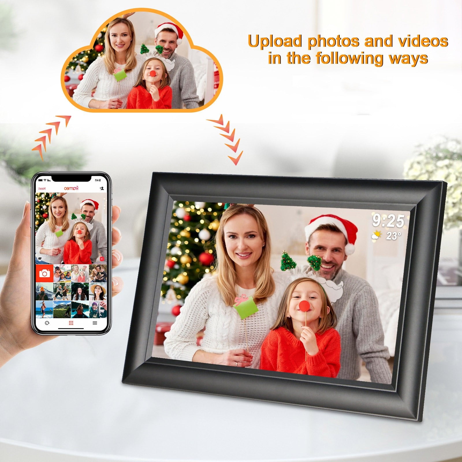Low Price on Home Gnobogi Photo Frame 10inch WIFI Digital Electronic Photo Album High