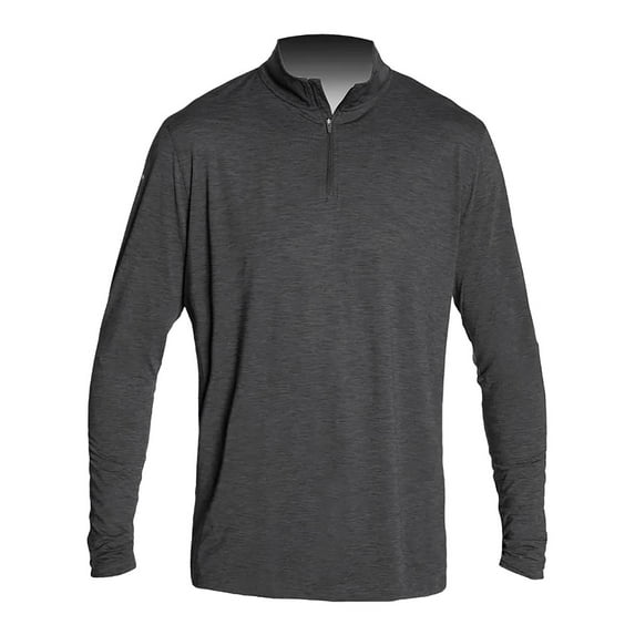 ANETIK MVQTRL9 Low Pro Quarter-Zip-Charcoal Heathered-L