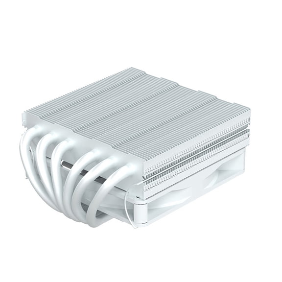 Low Profile 6 Heat Pipe CPU Cooler 51mm Height TDP160W Radiator for 1700/1200/115x/AM5 AM4 Mini ITX Case White