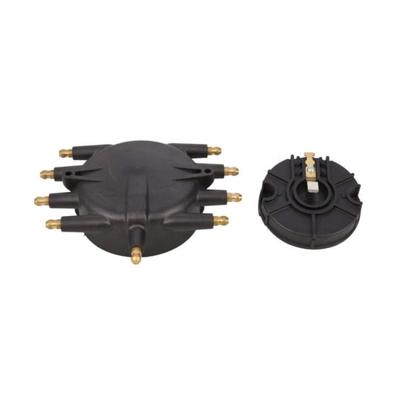 Low-Profile 8-Cylinder Male Pro Series Distributor Cap & Rotor Kit - Black