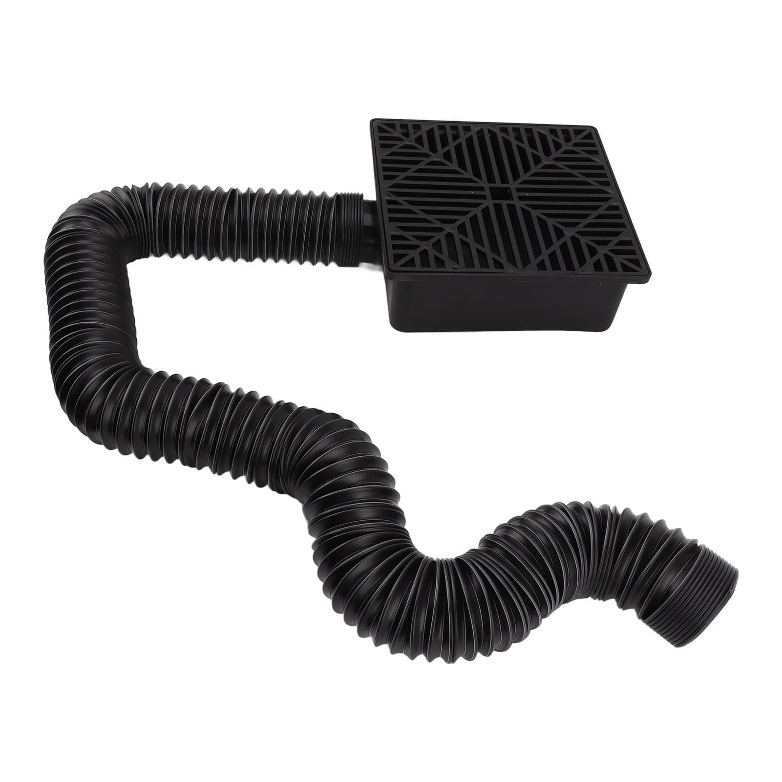 Low Profile Black Gutter Downspout Extensions Catch Basin Extender ...