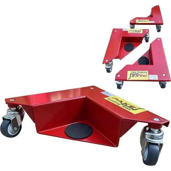 Low Profile Desk Cabinet Corner Mover Dolly Furniture Dollies 3 Wheel Dolly (Set of 4) 1320 lb. Capacity Quiet PU Roller Premium Ball Bearing Industrial Standard