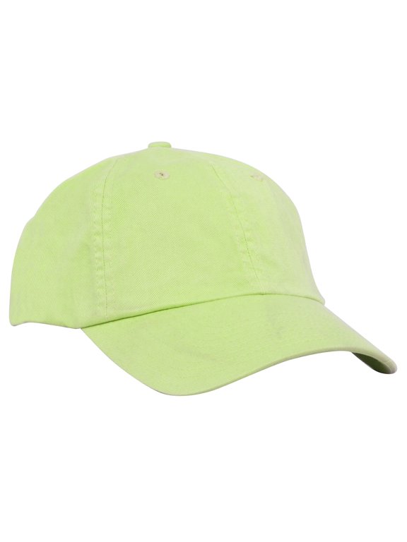 Low Profile Dyed Cotton Twill Cap - Apple Green