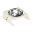 thumbnail image 1 of Low Profile Elevated Foldable Single Bowl Pet Feeder, Raised Dog Cat Bowl Stand for Neck Protection, for Small Dogs, 1 of 5
