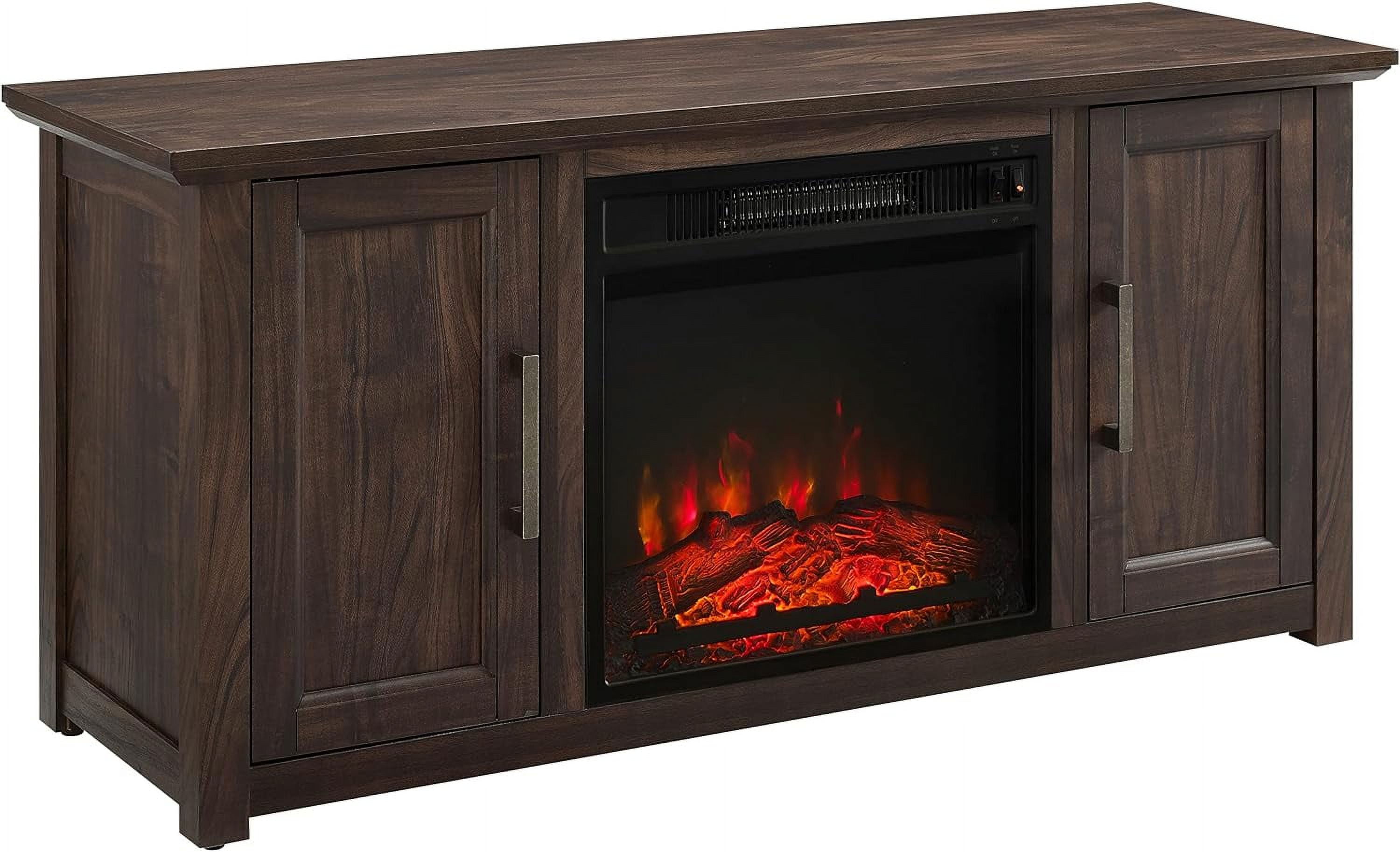 Low Profile Fireplace TV Stand for 50+ inch TVs, Entertainment Center
