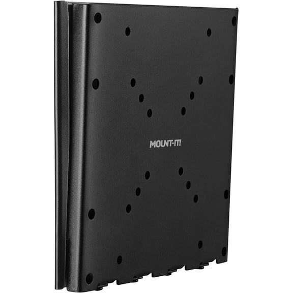 Low Profile Fixed TV Wall Mount  Ultra Slim Flush Design for 2342 Inch Screens  Fits VESA 200x200  Heavy-Duty Steel  66 lb Capacity  0.7 Inch Wall Clearance  Black