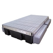 Patriot Docks Low-Profile Premium Floating Dock Section with Gray Poly Decking D-32011