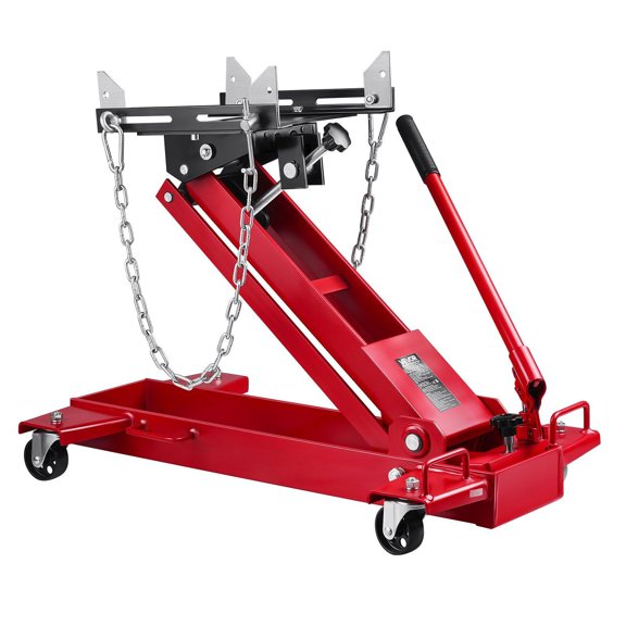 Low Profile Floor Jack 1 Ton 2200 lbs Lifting Capacity Telescoping Transmission Jack 7.28 to 27.6 Inch Height 360 Swivel Wheels Heavy Duty Garage Shop Lift