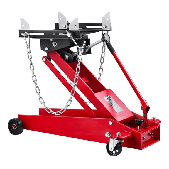 Low Profile Floor Jack 1000 lbs 0.45 Ton Lifting Capacity Telescoping Transmission Jack 6.3-25.2 Inch Lifting Height 360 Degree Swivel Front Wheels Heavy Duty Garage Shop Lift Hoist