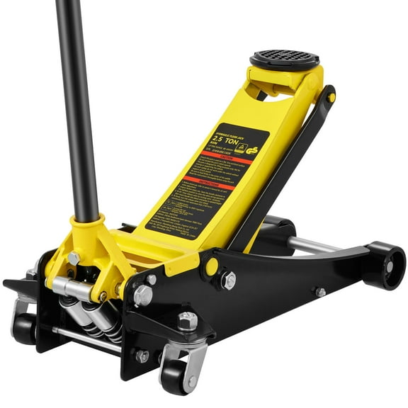 Low Profile Floor Jack 2.5Ton Heavy Duty Steel Car Jack w/Dual Piston Rapid Pump