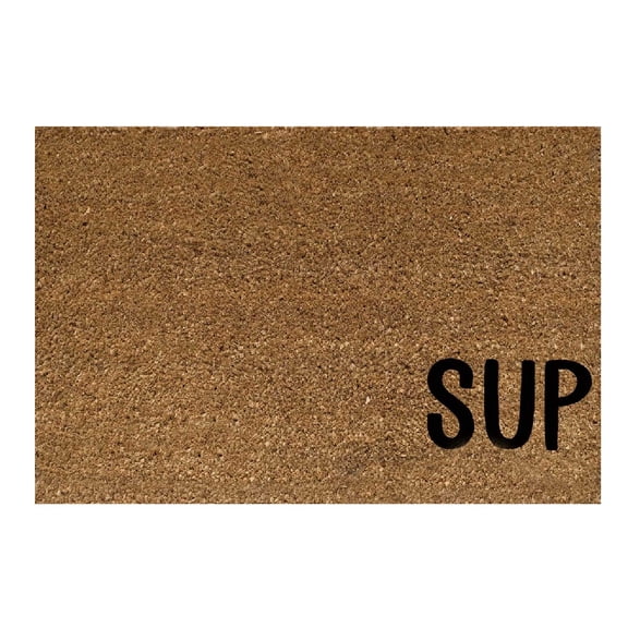 Low Profile Funny Welcome Doormat Non Sticking under Door Indoor Outdoor Porch Garage Kitchen Entry Floor Mat