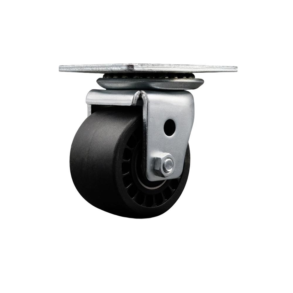 Low Profile Glass Filled Nylon 3 Inch Wheel Top Plate Swivel Caster SCC