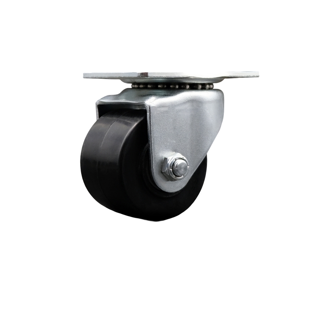 Low Profile Polyolefin 2-1/2 Inch Wheel Top Plate Swivel Caster SCC
