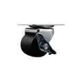 thumbnail image 1 of Low Profile Polyolefin 2 Inch Wheel Top Plate Swivel Caster with Brake SCC, 1 of 2