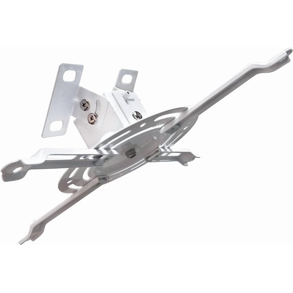 Low Profile Projector Ceiling Mount Universal, 22 lbs Max Weight, 360 Rotation 30 Tilt | Universal Projector Bracket 3.3" High, Suspended Drop Ceiling Mount Kit for Home & Office Projectors(White)