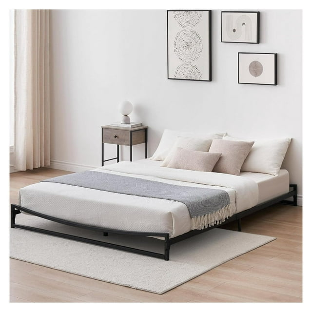 Low Profile Queen Bed Frame, 6 Inch Heavy Duty Metal Queen Size