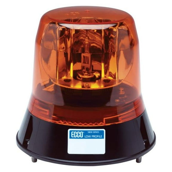 Low Profile Rotating Beacon Light - Amber