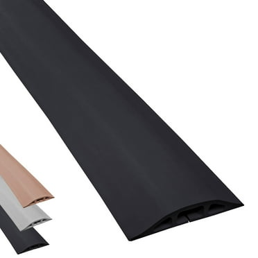 Low Profile Rubber Duct Floor Wire Cable Cord Cover Protector- Electriduct