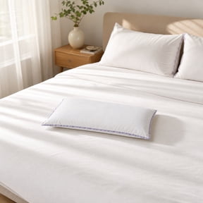 Low Profile Thin Soft Pillow for Stomach and Back Sleepers with Cervical Breathable Comfort
