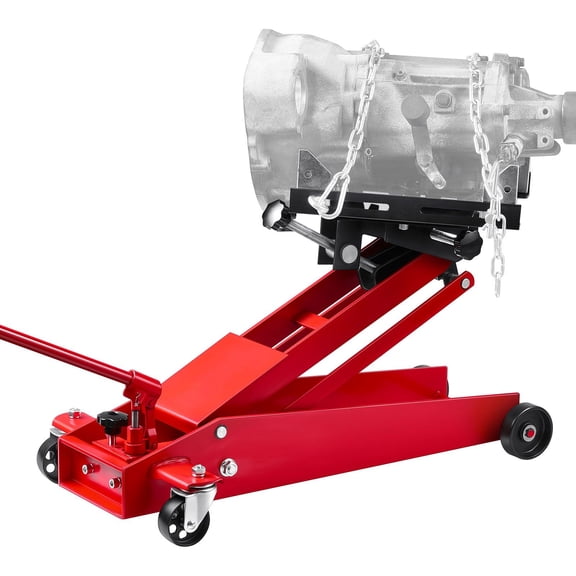 Low Profile Transmission Floor Jack, 1000 lb Capacity Heavy-Duty Garage Jack with Telescoping Lift&360 Swivel Wheels for Auto Repair