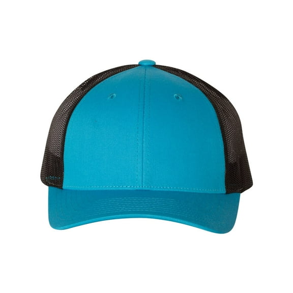 Low Profile Trucker Cap , 115 , Cyan/ Black , Adjustable