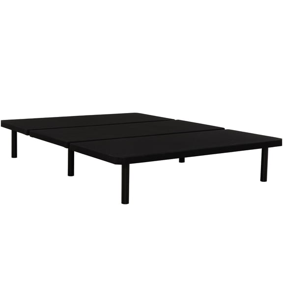 Low Profile Twin Platform Bed with Storage, Black Fabric Frame, Strong Metal Slat Support, Space Saver Base for Small Room, Apartment