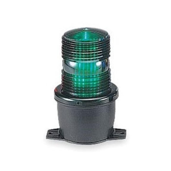Low Profile Warning Light, LED, Green, 24V