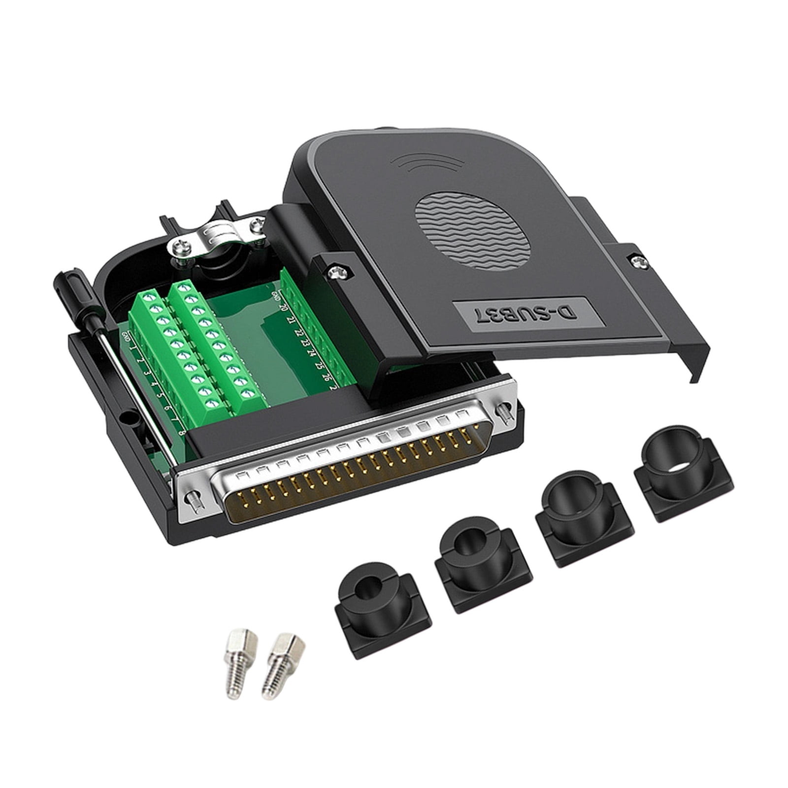 Low Profiled DB37 RS232 To 37 Pin Adapter Connector Includes Dustproof ...