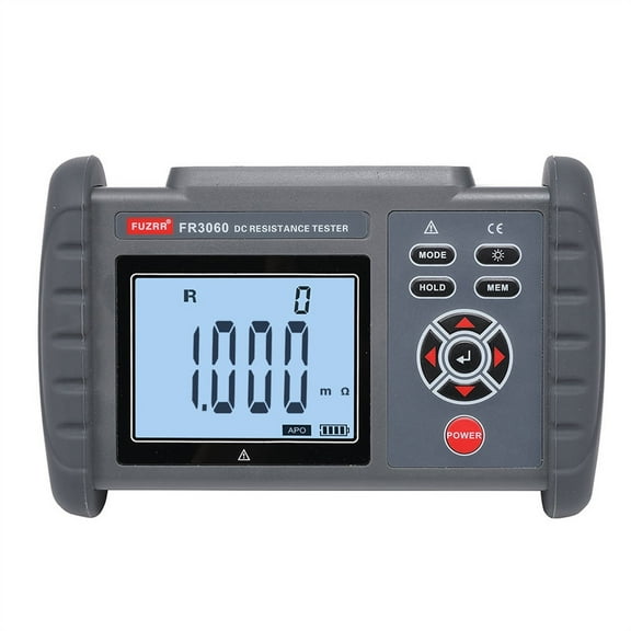 Low Resistance Tester Digital Resistance Tester DCground Resistance Tester Micro-ohmmeter 10u FR3060A ,Safe Operation