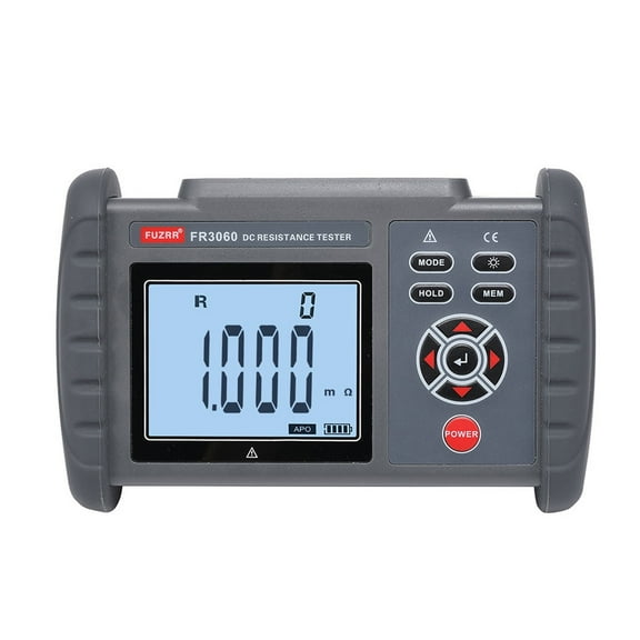 Low Resistance Tester -ohmmeter 1u DC Digital Resistance Tester DC Ground Resistance Tester FR3060 ,Easy to Use