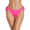 thumbnail image 1 of Low Rise Bikini Bottoms - String Bathing Suit Bottoms for Women Side Tie Swim Bottoms Swimsuit Hot Pink L, 1 of 4