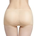 thumbnail image 1 of Low-Rise Lift the Hip Back Butt Booster Padded Panties - Removable foam pads-M-Beige, 1 of 4
