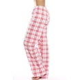 thumbnail image 1 of Low Rise PJ Bottoms for Women Plaid Drawstring Pajama Pants Lounge Sleep Wide Leg Pants Bedroom Trousers S-5XL, 1 of 4