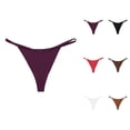 thumbnail image 1 of Low Rise Seamless Ice Silk T Back Panty With Crotch For Women Comfortable And Elegant Design Woman Panties, 1 of 3