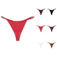 thumbnail image 1 of Low Rise Seamless Ice Silk T Back Panty With Crotch For Women Comfortable And Elegant Design Panties, 1 of 3