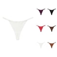thumbnail image 1 of Low Rise Seamless Ice Silk T Back Panty With Crotch For Women Comfortable And Elegant Design, 1 of 4