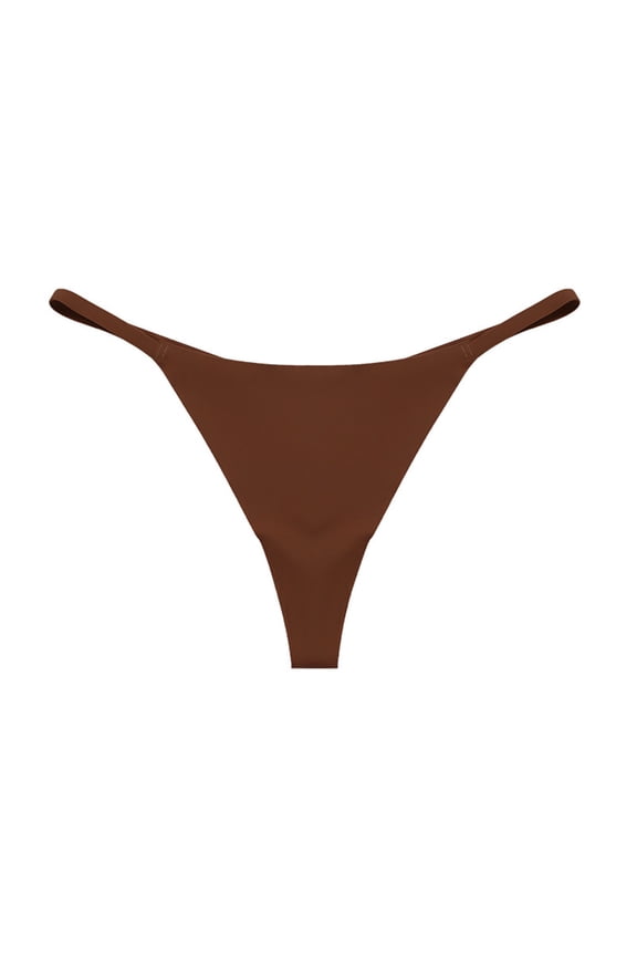 Low Rise Seamless Underwear Breathable Soft Panties With Lace Trim Comfortable Gusset T String Bikini Briefs