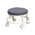 thumbnail image 1 of Low Rolling Seat,low round rolling stool with wheels Short Stool,Low Stool with Wheels Rotatable Movable Chair,Roller Seat Chair 360 degree Rotating Stool Chair,Home Bench Low Rolling Seat Sofa Gray, 1 of 10