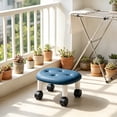 thumbnail image 1 of Low Rolling Stool with 360°Swivel Wheels for Cleaning Kitchen Floor Lower Cabinets Baseboards, Packing and Playing Drawing, 1 of 7