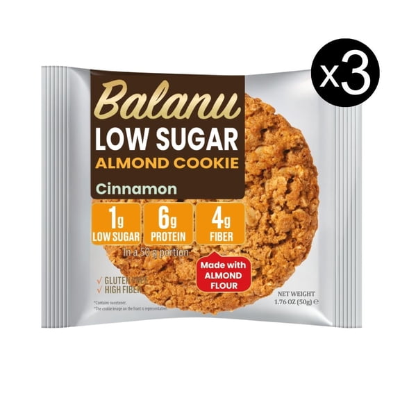 Low Sugar Snickerdoodle Cinnamon Almonds Cookies - X 3
