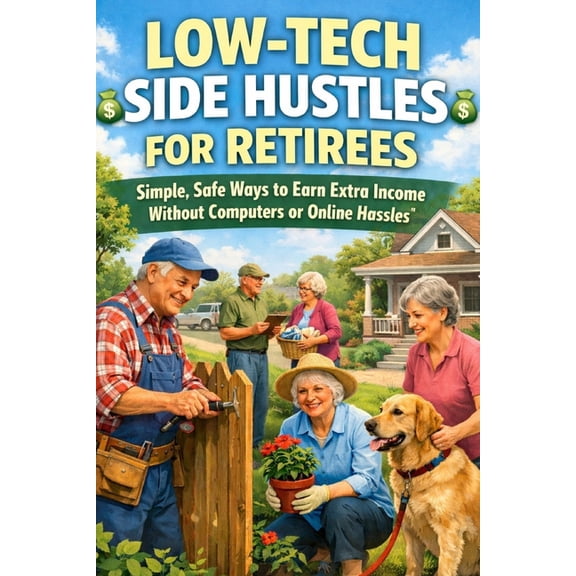 Low-Tech Side Hustles for Retirees: Simple, Safe Ways to Earn Extra Income Without Computers, Apps, or Online Gimmicks, (Paperback)