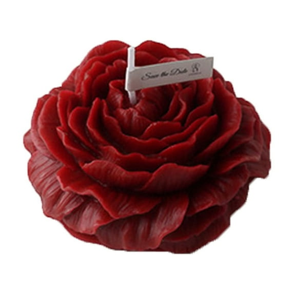 Low Temperature Candles, Rose Shaped Scented Candles, 4 Pcs Wine Red Wax Candles for Body Play, Safe Low Heat Wax, Easy To Clean, Romantic Anniversary Or Wedding Decor