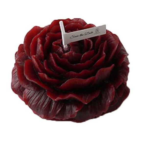 Low Temperature Candles, Rose Shaped Scented Candles, 4 Pcs Wine Red Wax Candles for Body Play, Safe Low Heat Wax, Easy To Clean, Romantic Anniversary Or Wedding Decor