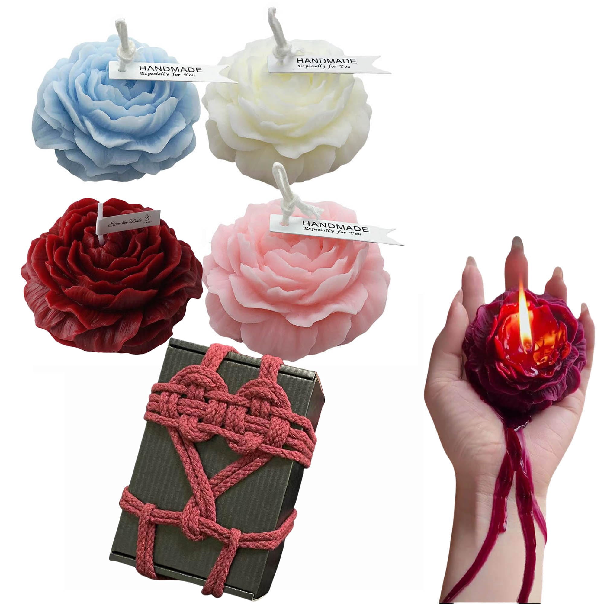 Low Temperature Scented Candles With 4 Colors And Black Gift Box ...