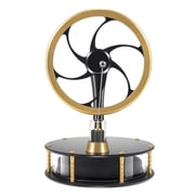 Low Temperature Stirling Engine Educational Toy with Precision Brass Aluminum Parts,Efficient and Quiet Heat-Driven Desktop Stirling Engine Model for Physics and Science Enthusiasts-HZZ92 Pro Black