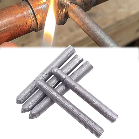 Low Temperature Welding Rods, Aluminum Low-Melt Soldering Sticks for Stainless Steel, Iron & Copper, No Flux Required, 3.07"