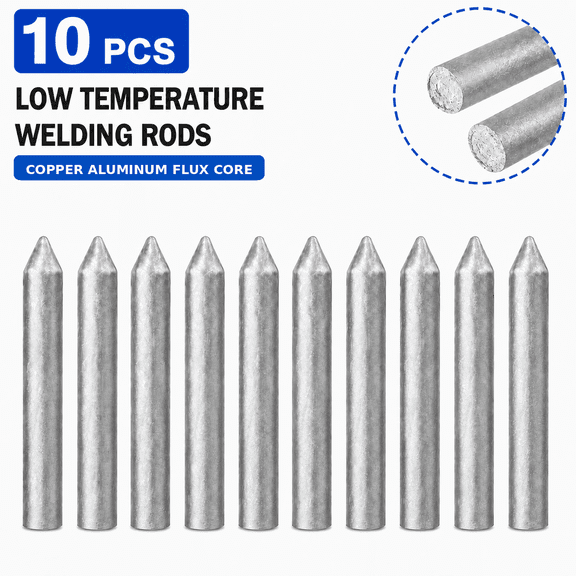 Low Temperature Welding Rods, Powder Cored Aluminum Welding Rods, Easy Melt Metal Repair Sticks for Aluminum Copper Iron Stainless Steel, 20pcs