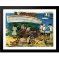 thumbnail image 1 of Low Tide 36x28 Large Black Wood Framed Print Art by Maurice Prendergast, 1 of 2
