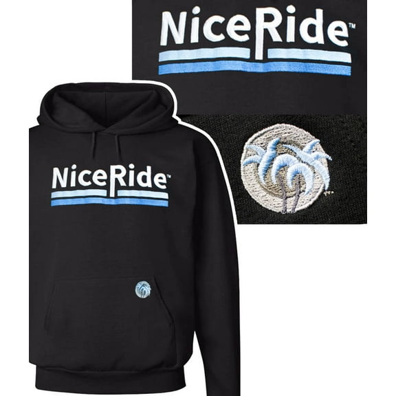 "Low Tide" Black Pullover Hoodie For Men And Women