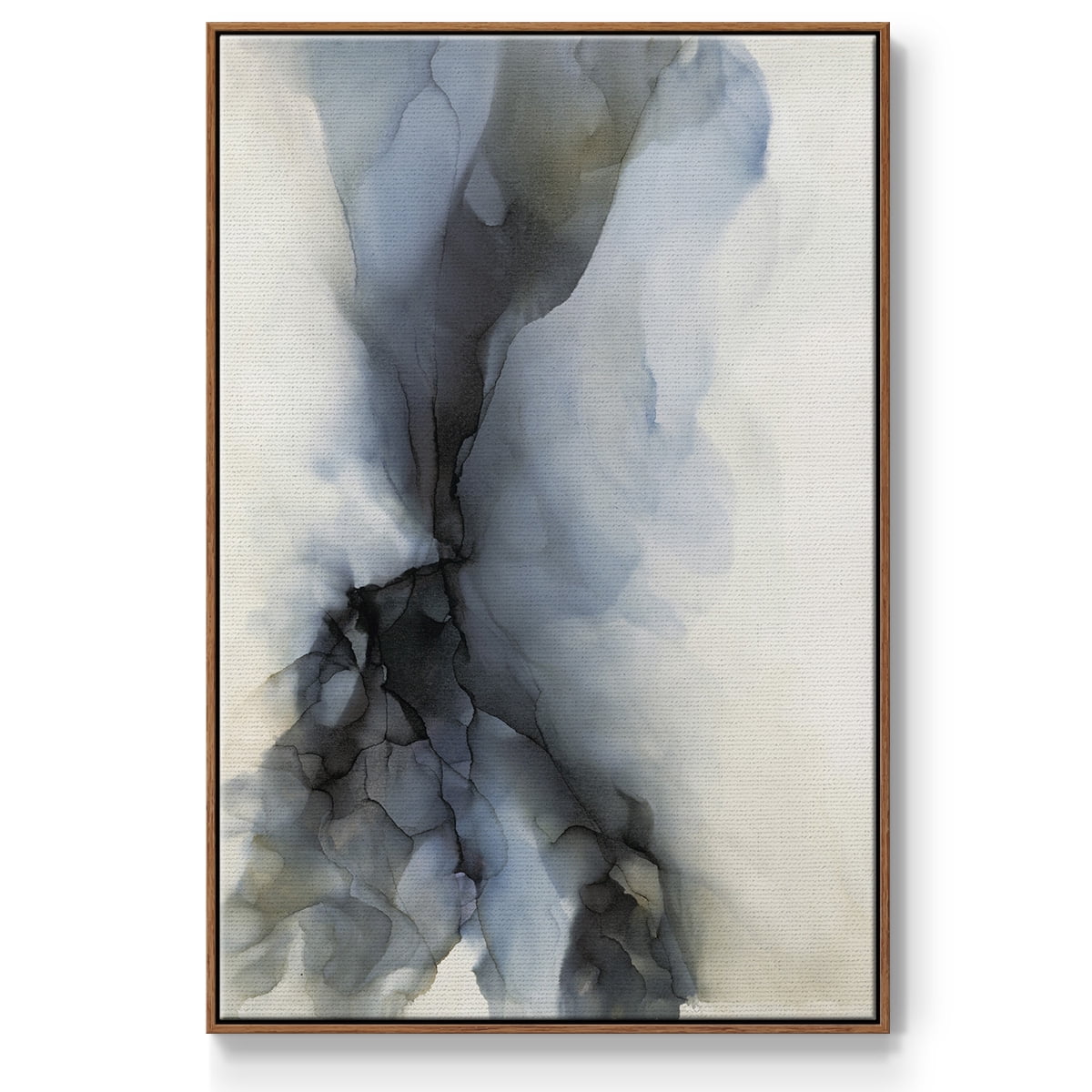 Low Tide Framed Premium Gallery Wrapped Canvas - Ready to Hang - 17 x 25 - Walnut Floating Frame